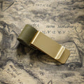 Brass Leather Pen Clip Stainless Steel Cowhide for Traveler's Notebook - Genunine Leather & Metal Notebook Accessory