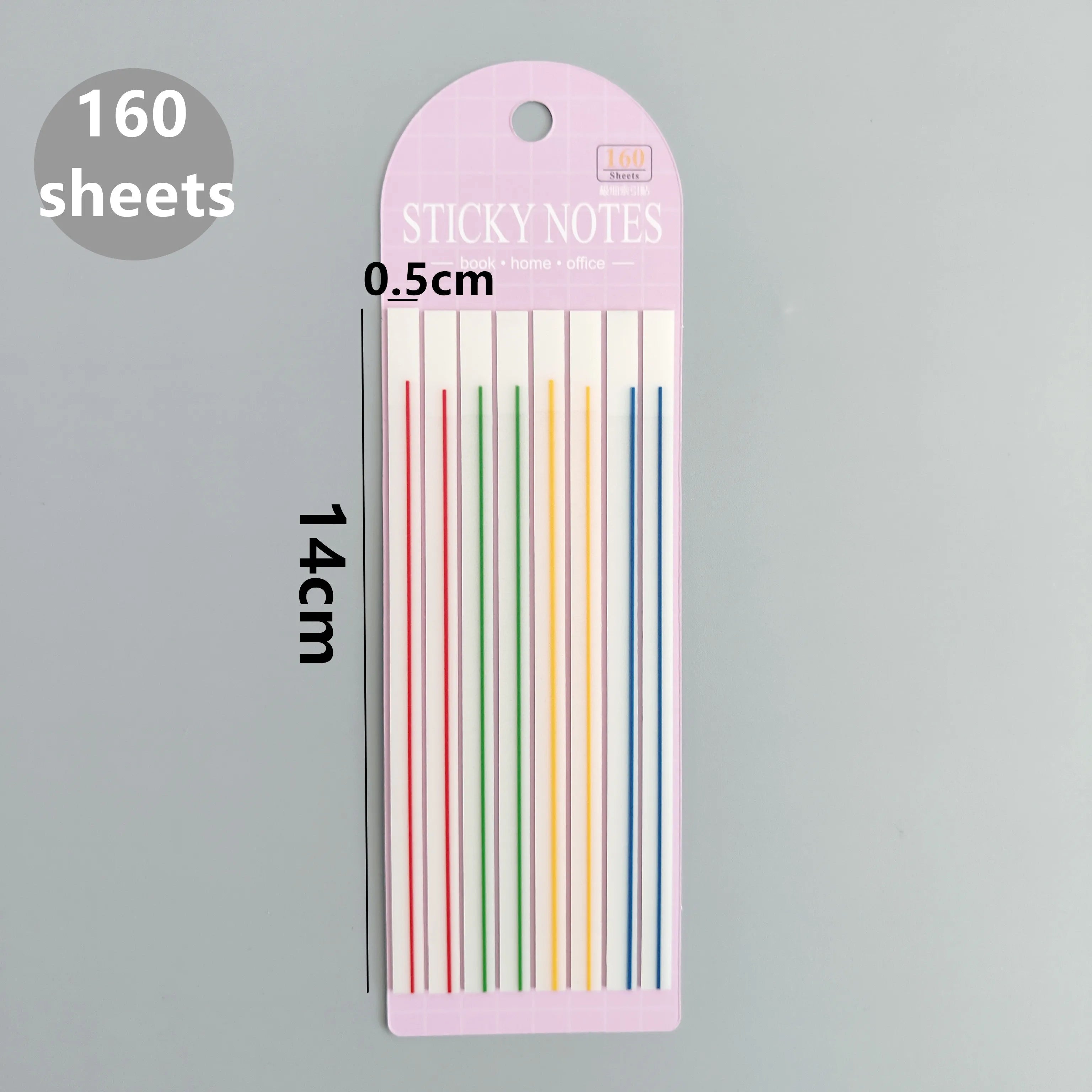 160 Sheets Transparent Sticky Notes Self-Adhesive Reading Annotation for Books Notepad Bookmarks  Memo Pad Index Tabs