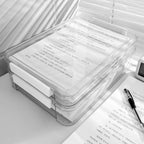Document Storage Box,Desktop Documents, A4 Data Sorting Box, Household Registration Book, File Bag, Dustproof And Moisture-Proof