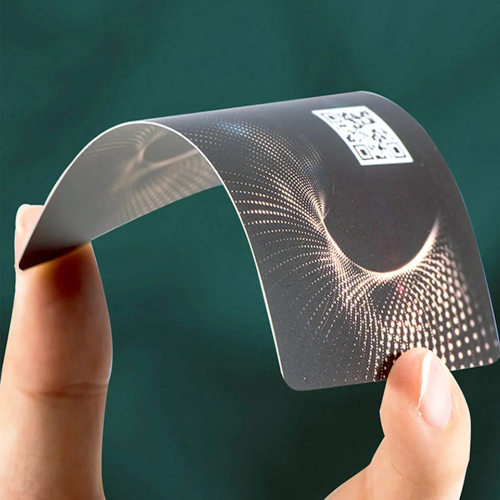 Custom PVC Business Cards Personalized Matte Plastic Cards Double-Sided Printing Durable & Waterproof Professional Branding