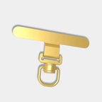 360° Rotatable Phone Lanyard Clip Patch Ultra-thin Stainless Steel Phone Case Hanging Rope Card Anti-lost Strap Fixed Gasket