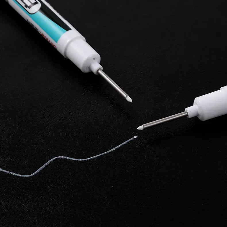 5/10PCS/Set 0.7mm 20mm Long Nib White Marker Pens Multi-Purpose Deep Hole Quick-drying Carpenter Oily Pen for Bathroom Wood