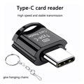 Type C To Micro-SD TF Adapter OTG Card Reader Mini Card Reader Smart Memory Card Reader For Phone Laptop