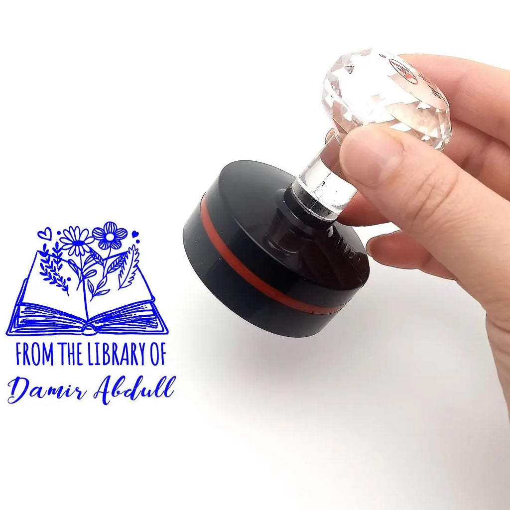 Round Stamp Personalized your own Logo  Customized Photosensitive ink Stamp Personalized Custom Self Inking Stamp Rubber Stamp