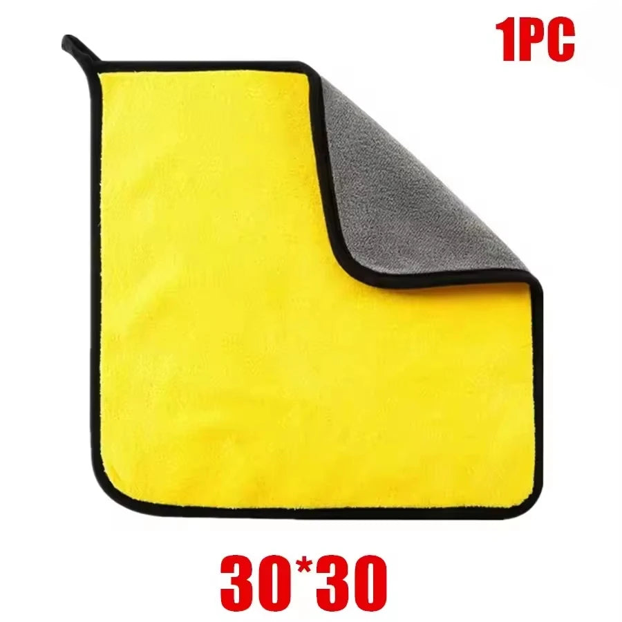 3/5/10Pcs Car Wash Microfiber Towel 30*30CM Car Cleaning Drying Cloth  Care Cloth Car Wash Towel  Kitchen Towel