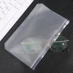 2-24Pcs Clear A6 6-Hole Binder Pockets Waterproof PVC Organizer Cash Budget Envelopes Zipper Binder Pouches for Notebook Planner