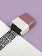 Retro Portable Confidential Stamp, Used for Privacy Personal Information Shielder Anti-Leak Stamp, School Supplies