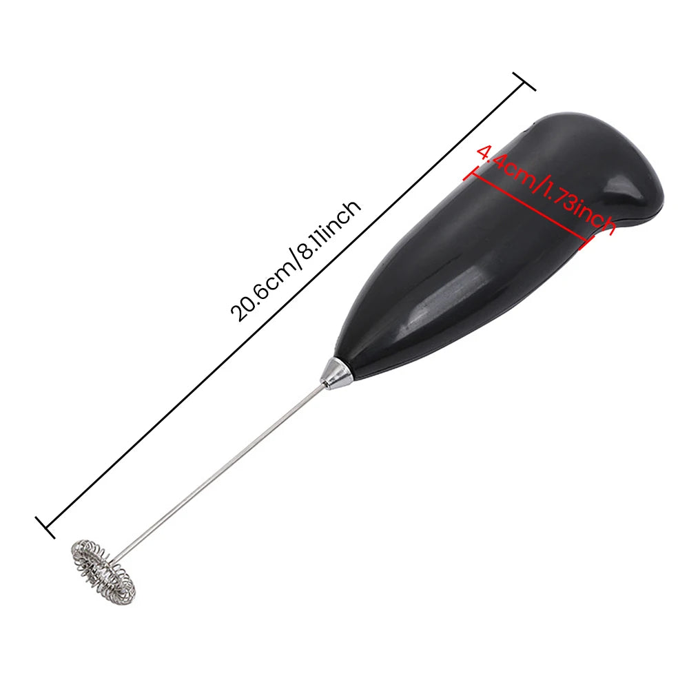 Mini Portable Milk Frother Electric Coffee Foamer Handheld Mixer Egg Beater Cappuccino Stirrer Blenders Home Kitchen Whisk Tool