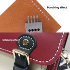 3Pcs Manual Leather Hole Punch Tool Set Round Punch Die Set for DIY Leather Crafting Handmade Leather Working Crafters Kit