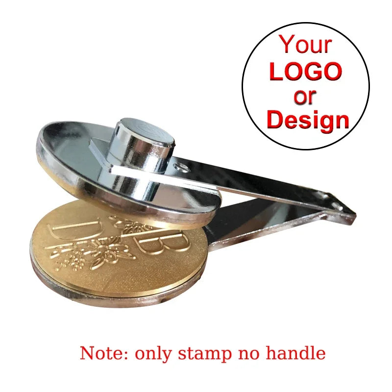 Embosser Stamp Customized Private Logo Customization Library Book Invitation Wedding Embossing Stamp Company Paper Leather Seals