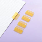 5pcs Plastic Index Clip Colorful Multi-function Bookmark Clip Transparent File Classification File Classification Clamp