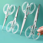 Student Office Paper-cut Scissors Stainless Steel Household Handmade Scissors Sharp and Small Sewing Scissors Household Tools