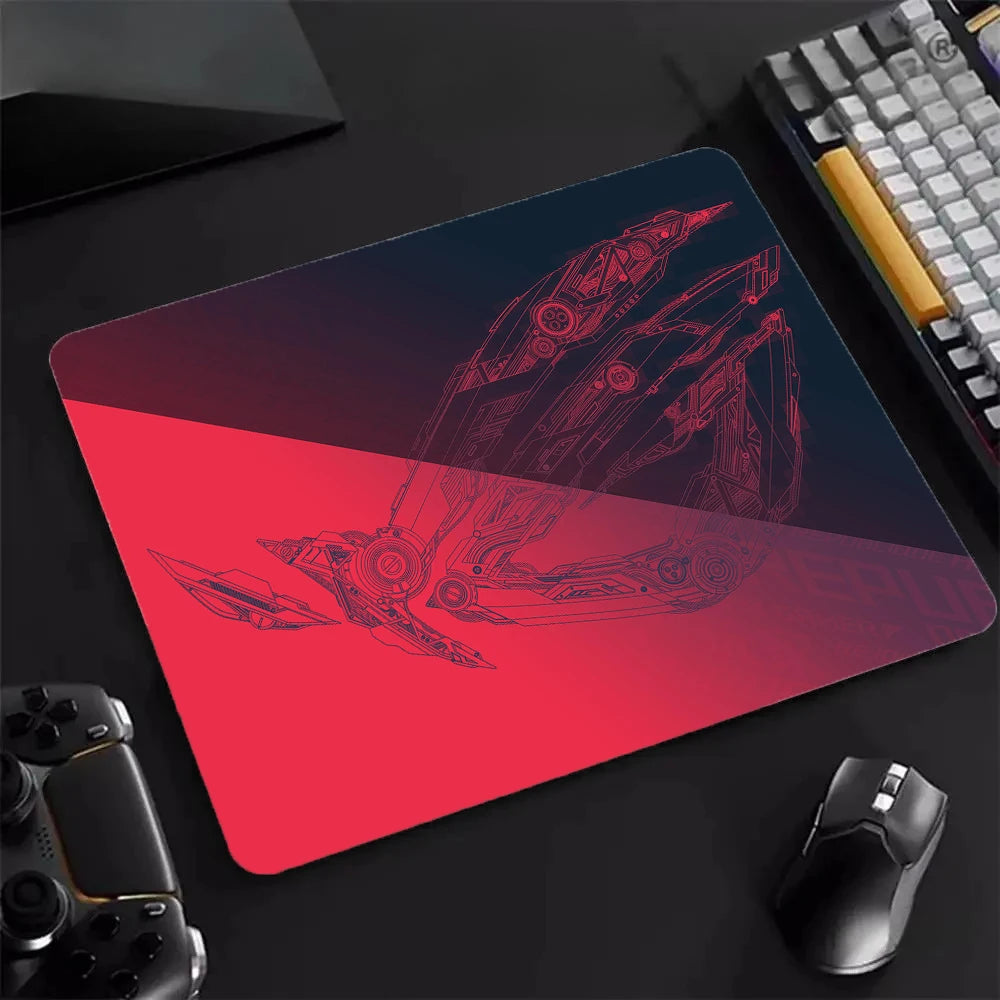 AS-US ROG Game Player Square Mousepad Small Size Home Desk Protector Mat Washable Desktop Mouse Pad Anti-slip Rubber Table Mats