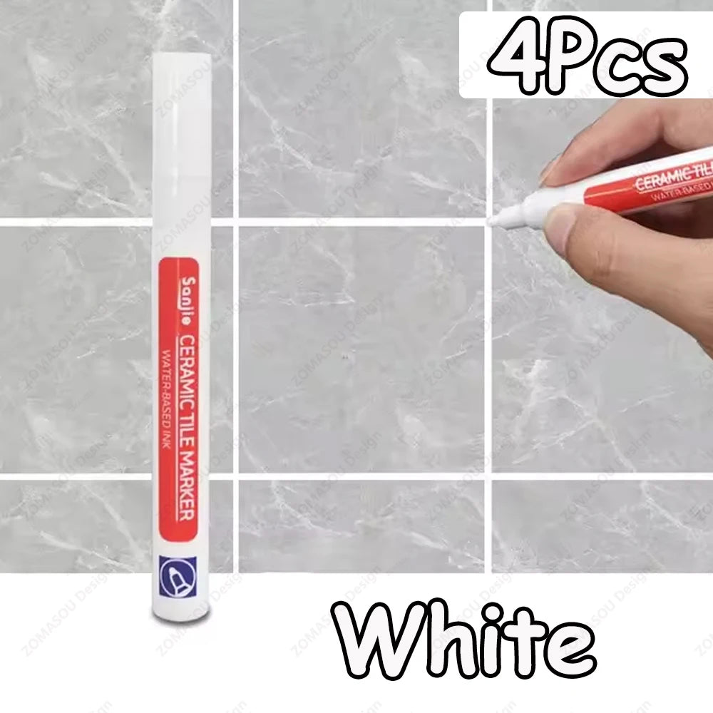 1-10Pcs 10 Colors Waterproof Tile Floor Marker Pen Wall Grout Pen for Kitchen Bathroom Ceramic Seam Paint Gap Repair Tools