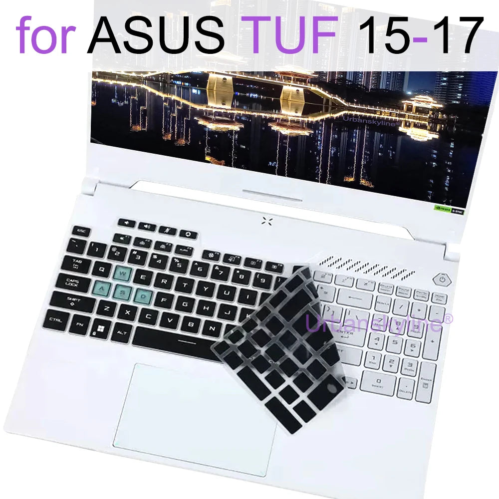 Keyboard Cover for ASUS TUF Dash F15 F16 F17 FX507 FX607 Gaming A15 A16 A17 A18 FA507 FA607 FA707 Silicone Protector Skin Case