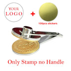 Embosser Stamp LOGO Customized Wedding Library Book Private Seals Customization Envelope Party Invitation Embossing Stamps DIY