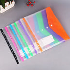 A4 Loose Leaf Binder 3 Ring Folder Transparent File Organizer Office Document Management School Storage System