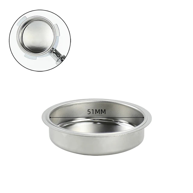 1Pcs 51mm 58mm 1-Cup 2-Cup 4-Cup Filter Replacement Filter Basket For Coffee Bottomless Portafilter Barista Espresso Accessories