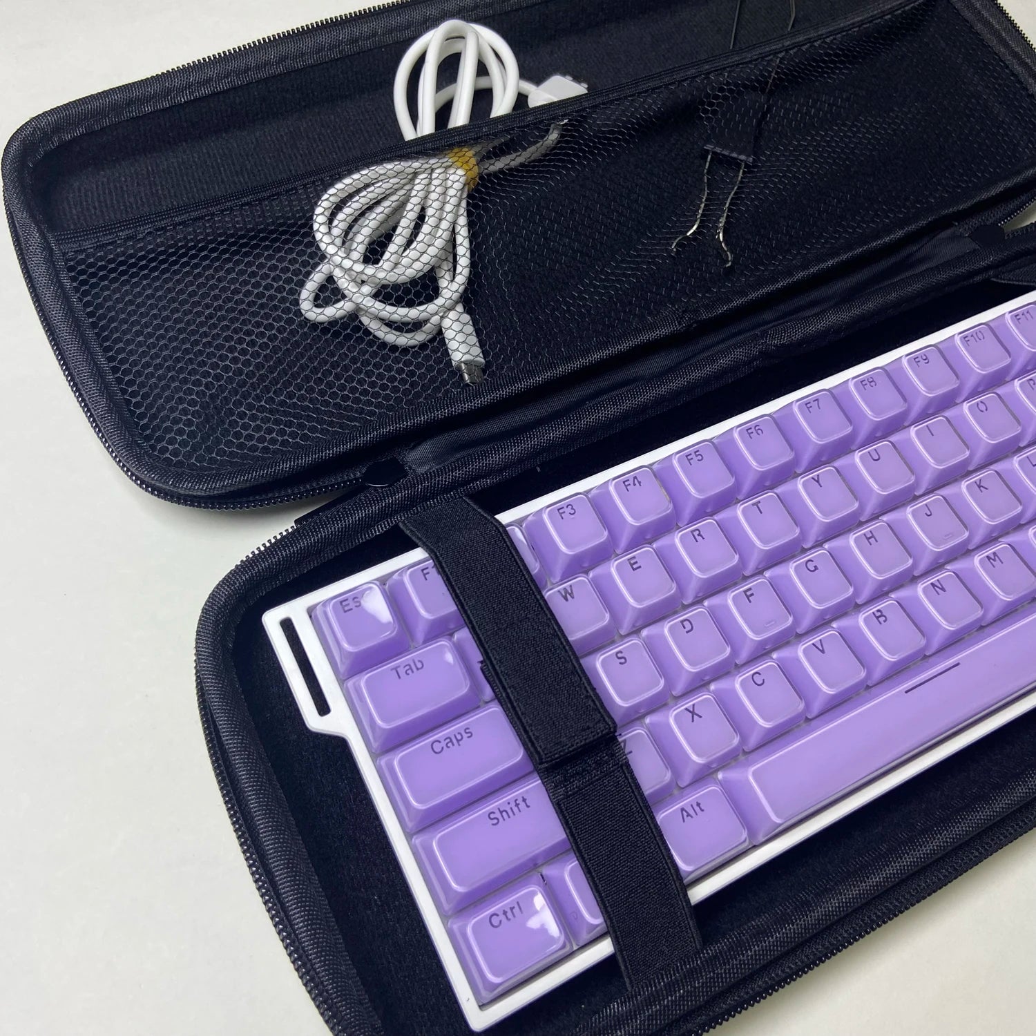 Keyboard Organizer Hard Case Keyboard Storage Bag Dustproof Protective Box 60 68 87 98 100 104 108 Mechanical Keyboard