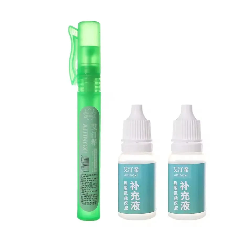 Thermal Paper Spray Pen Security Privacy Cover Information Coverage Liquid Correction Fluid Tool For Privacy Information Eraser