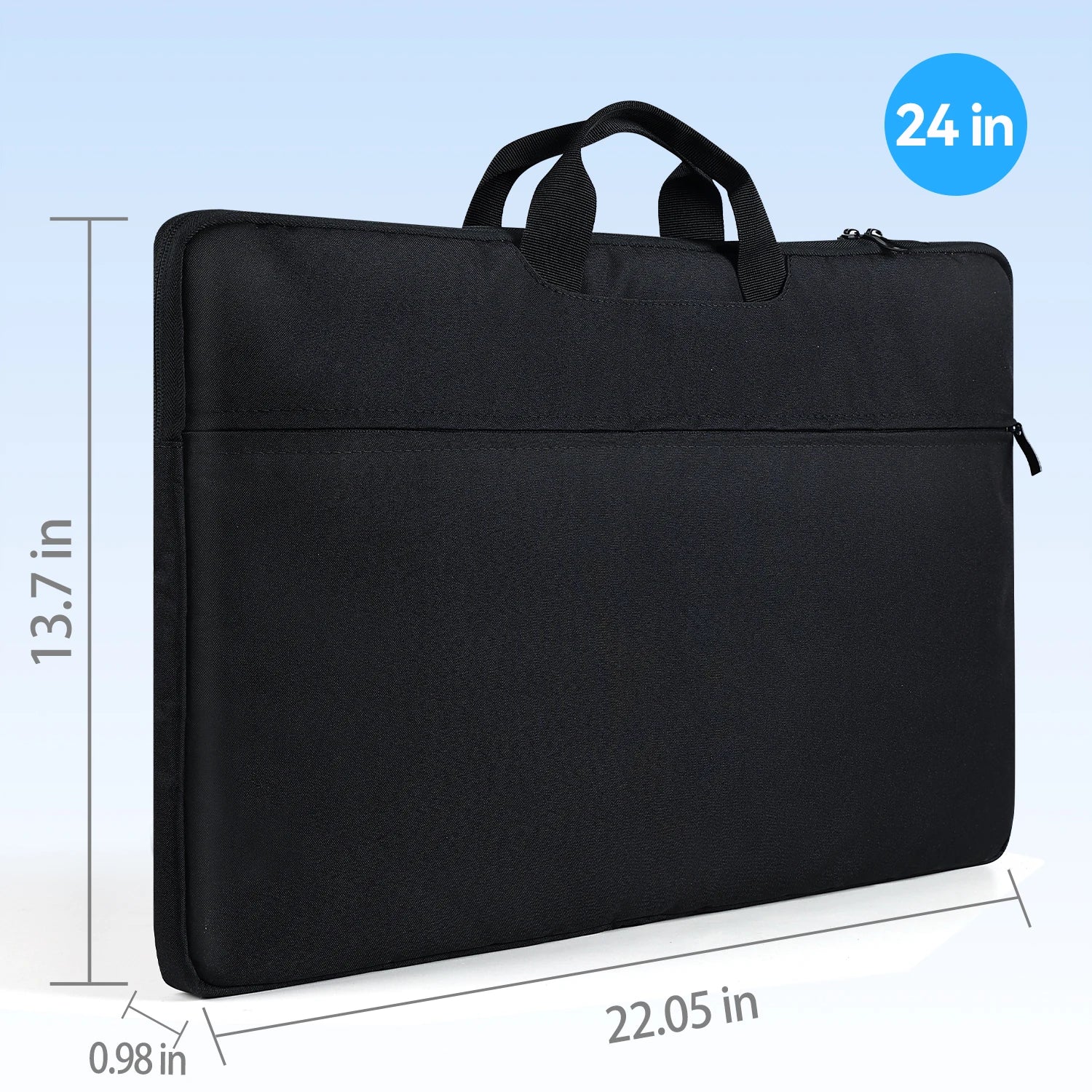 UPERFECT 24.5" Laptop Sleeve Protective Carrying Case for 24-24.5" Portable Monitor Notebook Tablet Large Display Bag