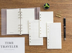 A6 40Sheets Loose Leaf Notebook Refill Spiral Binder Inner Page Grid Blank Line Diary Agenda PlannerSchool Stationery