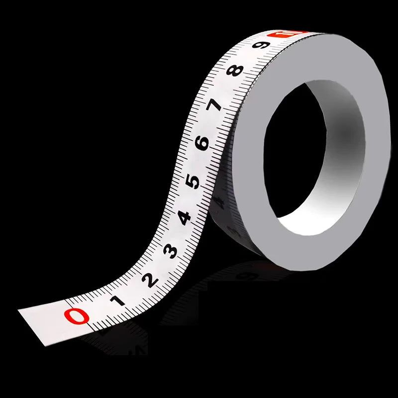 1/2/3/5M Stainless Steel Miter Track Tape Measure Self Adhesive Metric Scale Ruler Rust-Proof Durable and Wear-Resistan Ruler