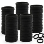 10-100pcs New Women High Elasticity Black Headband Hair Accessories Lazy Tie Hair Sturdy and Durable High Ponytail Rubber Band