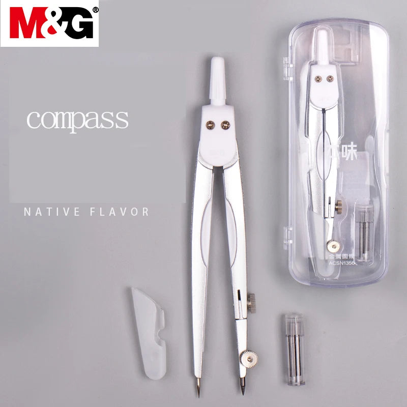 M&G Geometry School Compass, Drawing, Circle Drawing Tool, with Storage Box Suitable for Students and Office Use