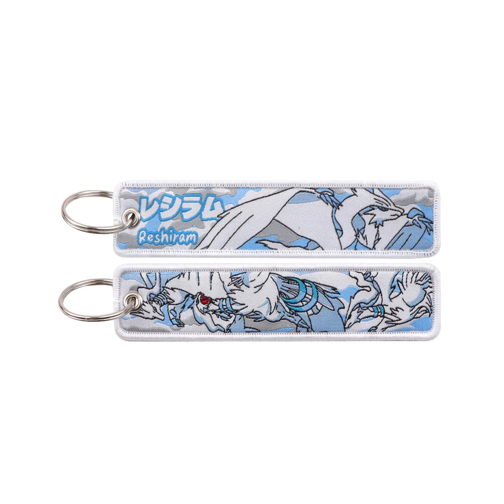 Kawaii Japanese Elf Anime Embroidery Key Fobs Key Tag Motorcycles Cars Backpack Chaveiro Keychain Fashion Keyring Friends Gifts
