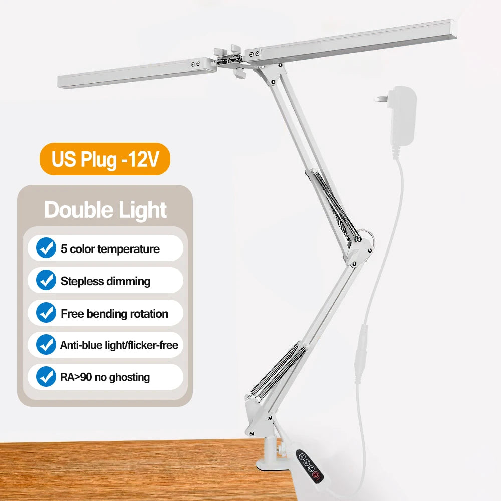 LED Desk Lamps Stepless Dimmable Led Computer Monitor Light USB Table Lamp for Office Study Reading Lighting Fixture