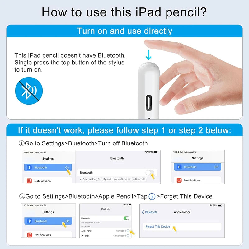For Apple Pencil 2nd Generation Original Stylus Pen iPad Pencils For iPad Pro Air 11 M3 a16 5 9 12.9 Mini 2018-2026 Accessories