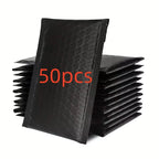 50pcs Black Double-Sided Bubble Packaging Bag Self Adhesive Mailing Bag Express Packaging Bag Clothing Packaging Bag