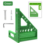 ABS Multi-Angle Measuring Mini Ruler, 45/90 Degree Woodworking Square Protractor, Miter Triangle Ruler Layout Measuring Tool