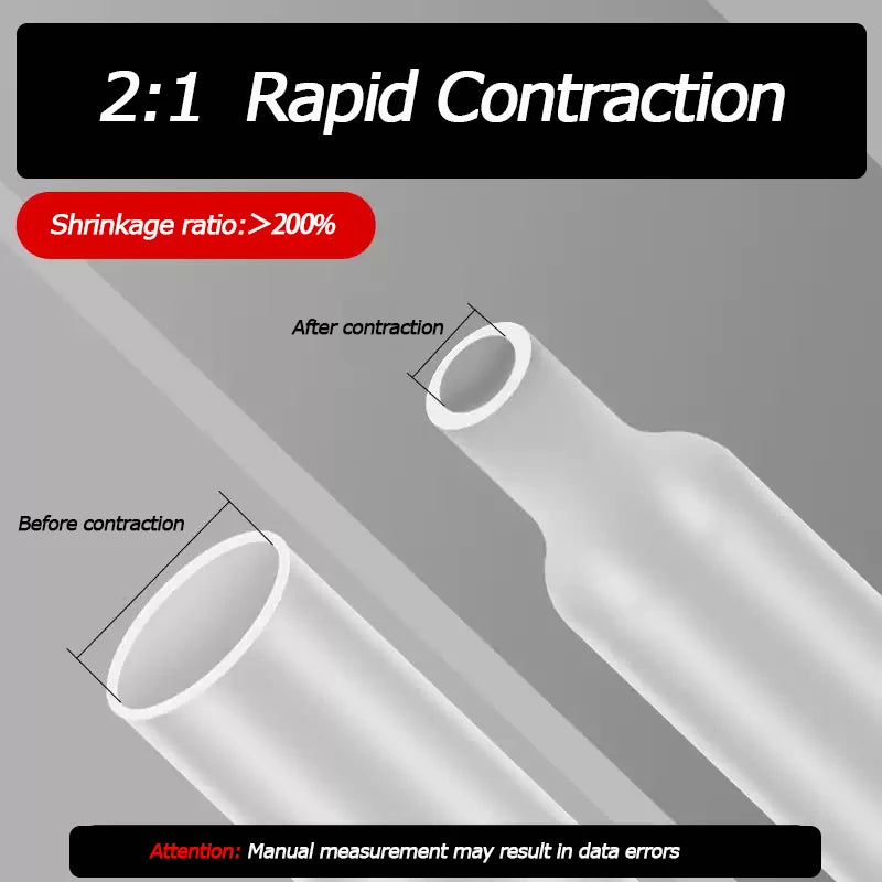 1 Meter Clear Dia 2 3 4 5 6 7 8 9 10 12 14 16 20 25 30 40 50 60 mm Heat Shrink Tube 2:1 Polyolefin Thermal Cable Sleeve Insulate