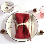 6PCS 43x43cm Dinner Table Rustic Decor Muslin Tea Towels, Birthday Decore Retro Cotton Cheesecloth, Cotton Gauze Wedding Napkins