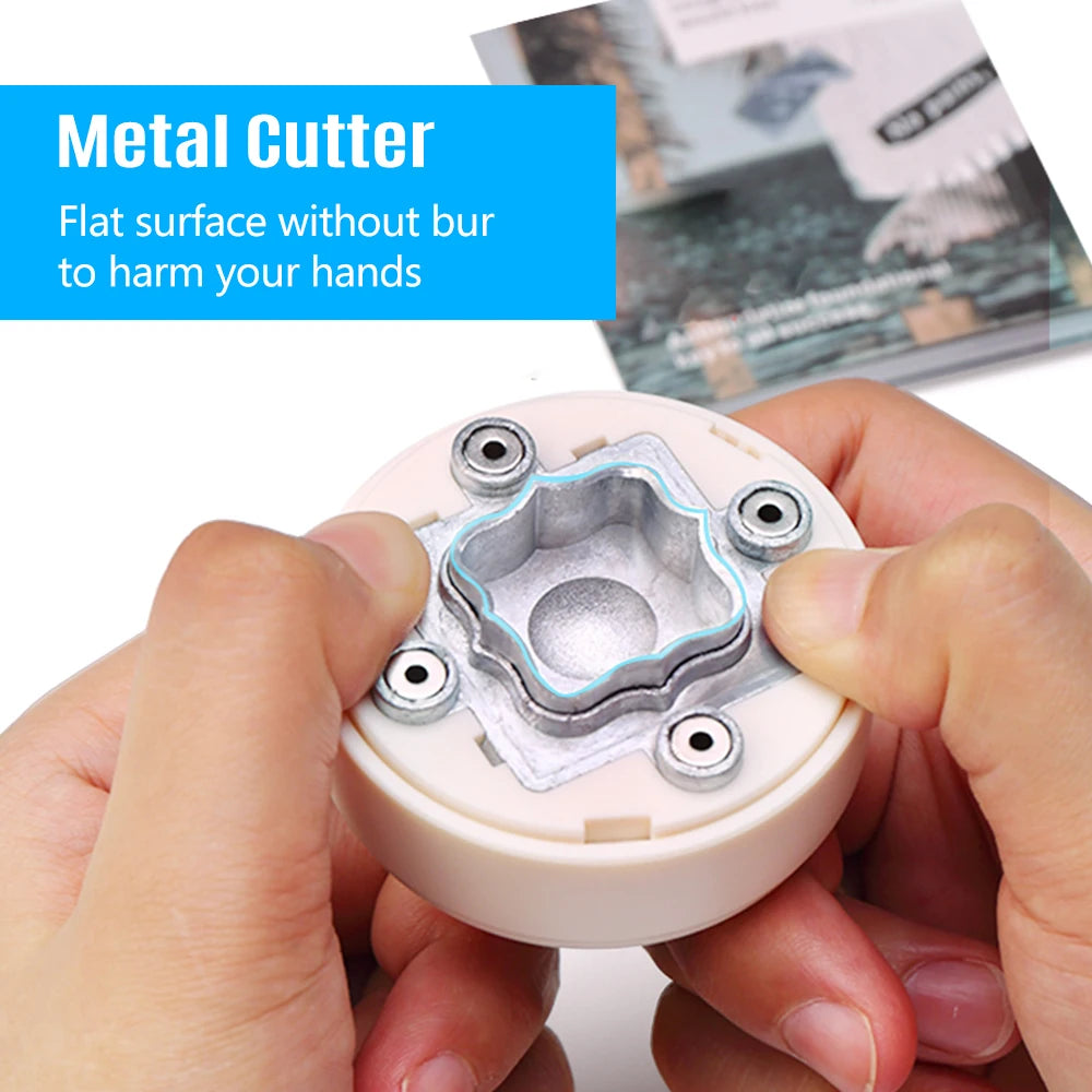 KW-triO Craft Hole Punch Handmade Scrapbook Paper Puncher Scrapbooking Maganetic Punches Crafting Designs for Office Supplies