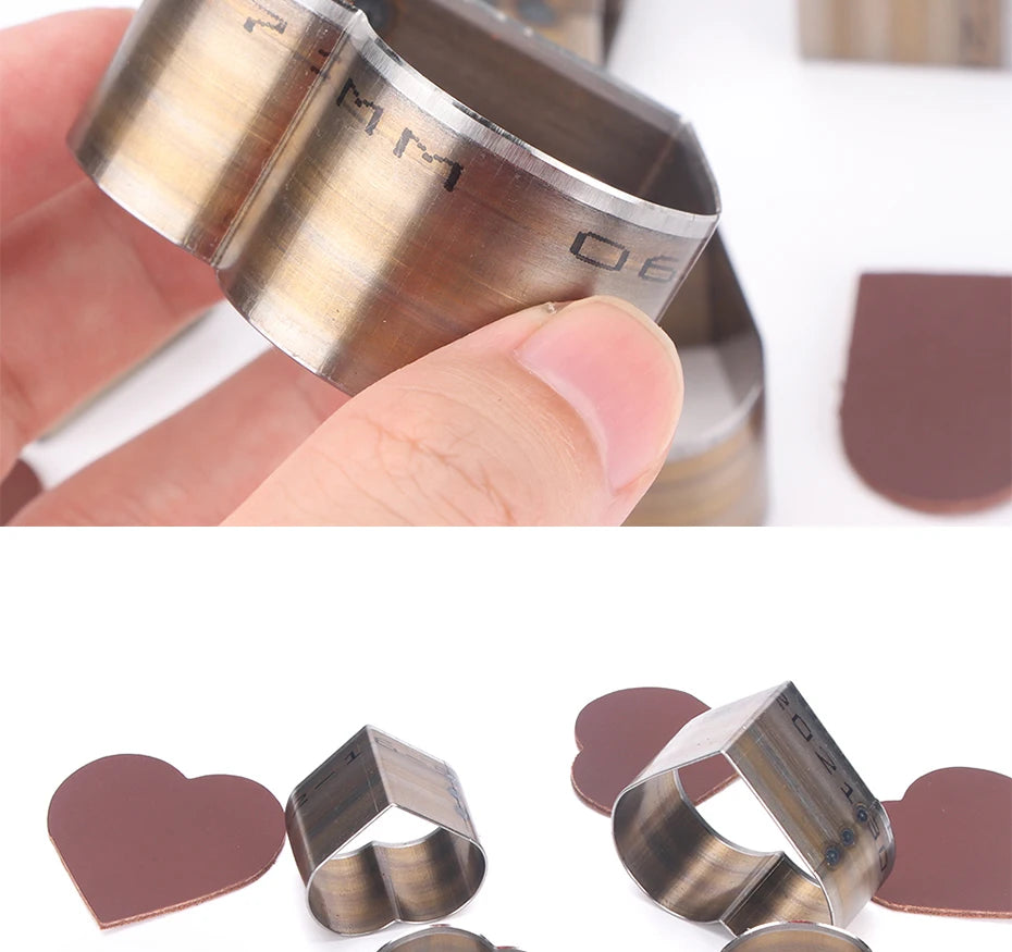 7Pcs Leather Die Cutter Hollow Punching Tool Cutting Mold Punching Die Set for Handmade DIY Leather Craft 20/25/30/35/40/45/50mm