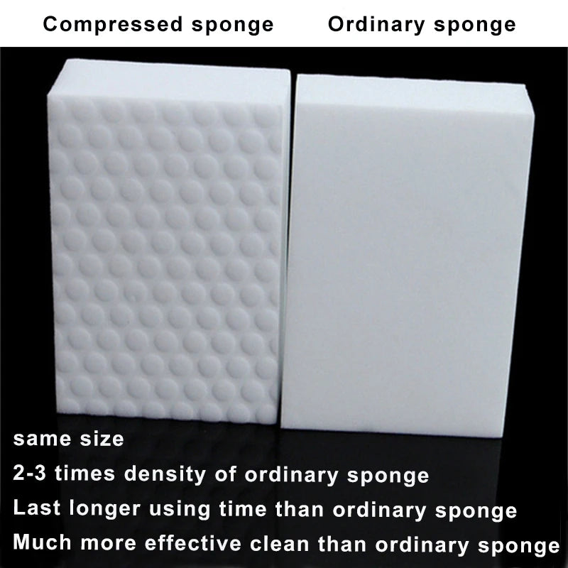 20 40 Pcs Melamine Sponge Compressed Magic Shoes Kitchen Office Bathroom Multi-function Cleaning Tools Double Compression Sponge