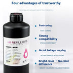 UV Hard Ink 1000ML UV Ink For Epson XP600 TX800 XP-600 L800 L805 L1800 R290 R300 1390 1400 1410 1430 DX5 DX7 DX10 UV Printer