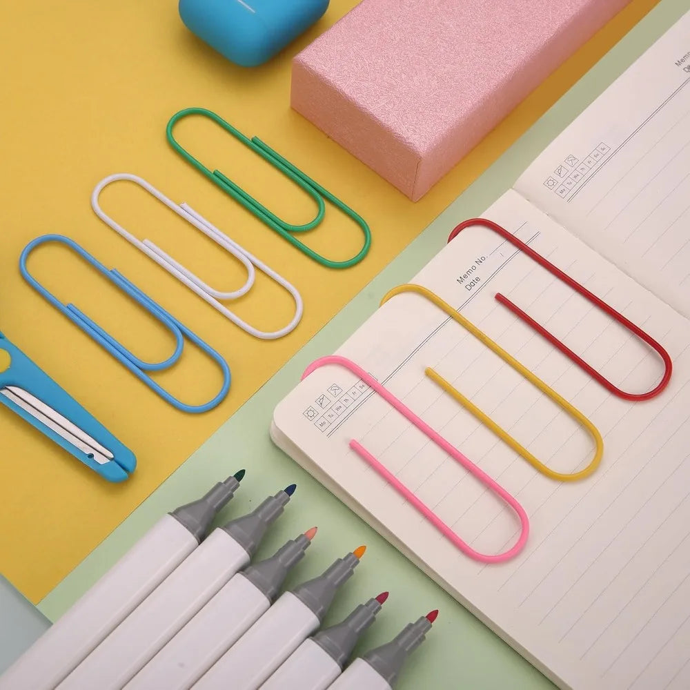 Jumbo Paper Clips, Paper Clips Large,30-Pack Paperclips for Paperwork Ideal for Home,School and Office Use,Colored Binder Clip