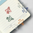 20-100pcs Metal Airplane Shape Office Paper Clips Bookmark School Office Stationery DIY Paper Clip Holder Craft Supplies