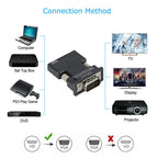 With HDMI Female to VGA Male Converter Audio Adapter Cable for Projector HD Computer Set-Top Box