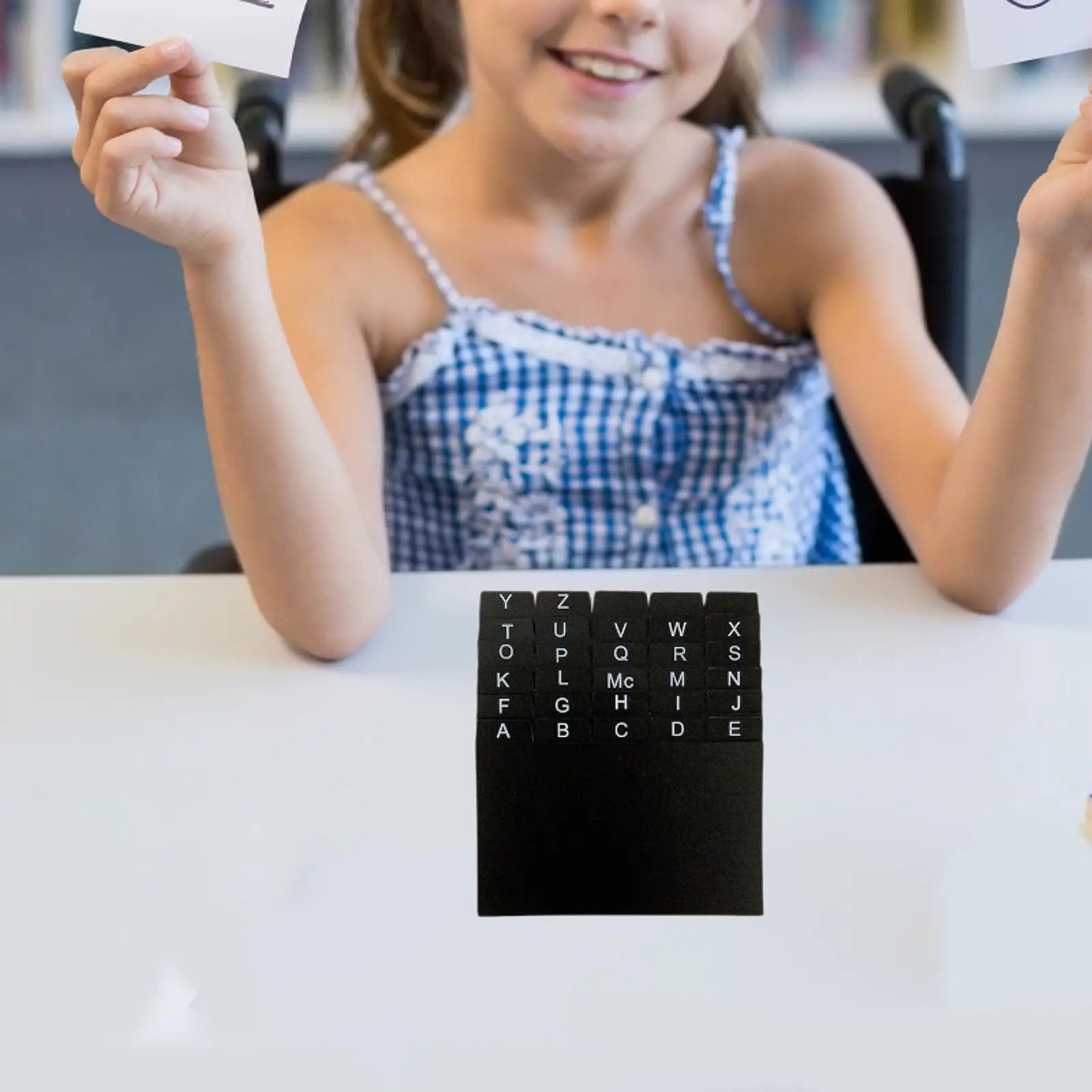 30Pcs Index Cards A-z Dividers 3x5" Alphabetical File Dividers Studying Tool Alphabet Tabs Index Tabs Black for Office School