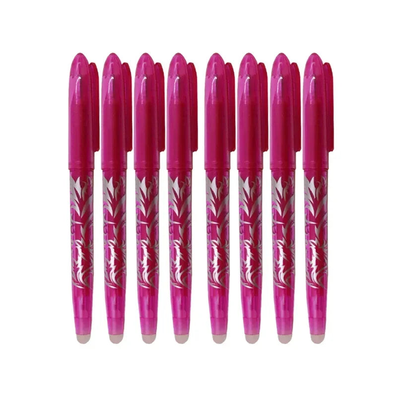 8/4pcs Erasable Gel Pen  Multi-Color0.5mm Tip Painting Writing Drawing School Black Blue Red Pink Orange Green Purple Light Blue