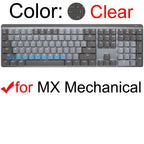 Keyboard Cover for Logitech MX KEYS S Mechanical Plus for Mac for Logi Protective Protector Skin Clear Silicone Case Accessories