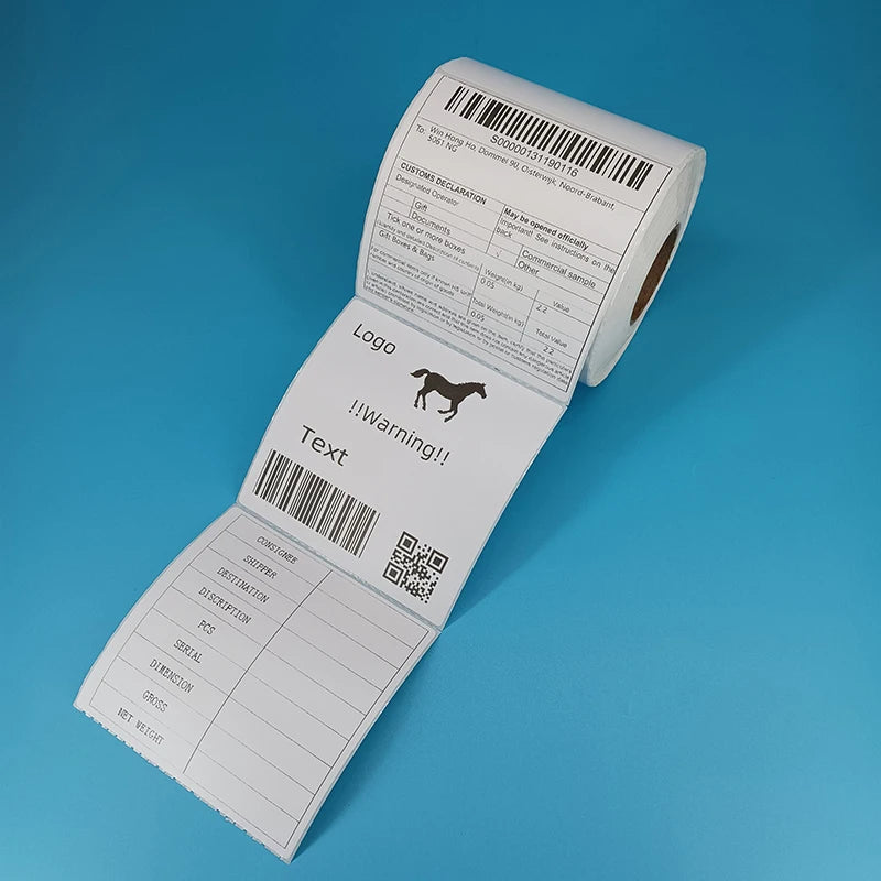 100x100mm Rolls Direct Thermal Label Self Adhesive Paper Waybill Address Thermal Sticker Shipping Label 80x60mm Product Label
