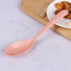 Plastic Bar Kitchen Tools Pudding Dessert Cake Party Wheat Straw Spoon Spoon Rice Scoop Scoop