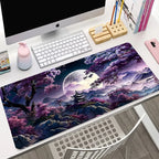 Night Moonlight Large Cool Mouse Pad Laptop Non-Slip Esports Office Desk Mat Game Player Mousepad Mini PC Desktop Accessories
