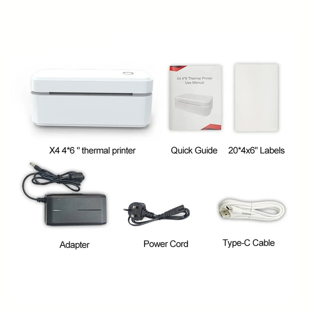 Marklife X4 Thermal Label Printer Portable Printer for 4x6 Mailing Packages Printing Bluetooth & Automatic Label Recognition